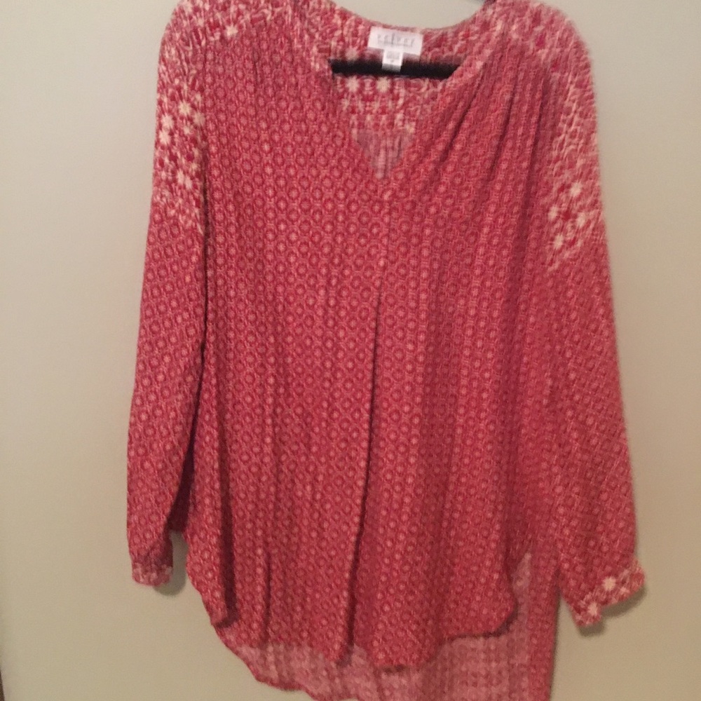 Velvet blouse size M gorgeous for Valentine’s Day